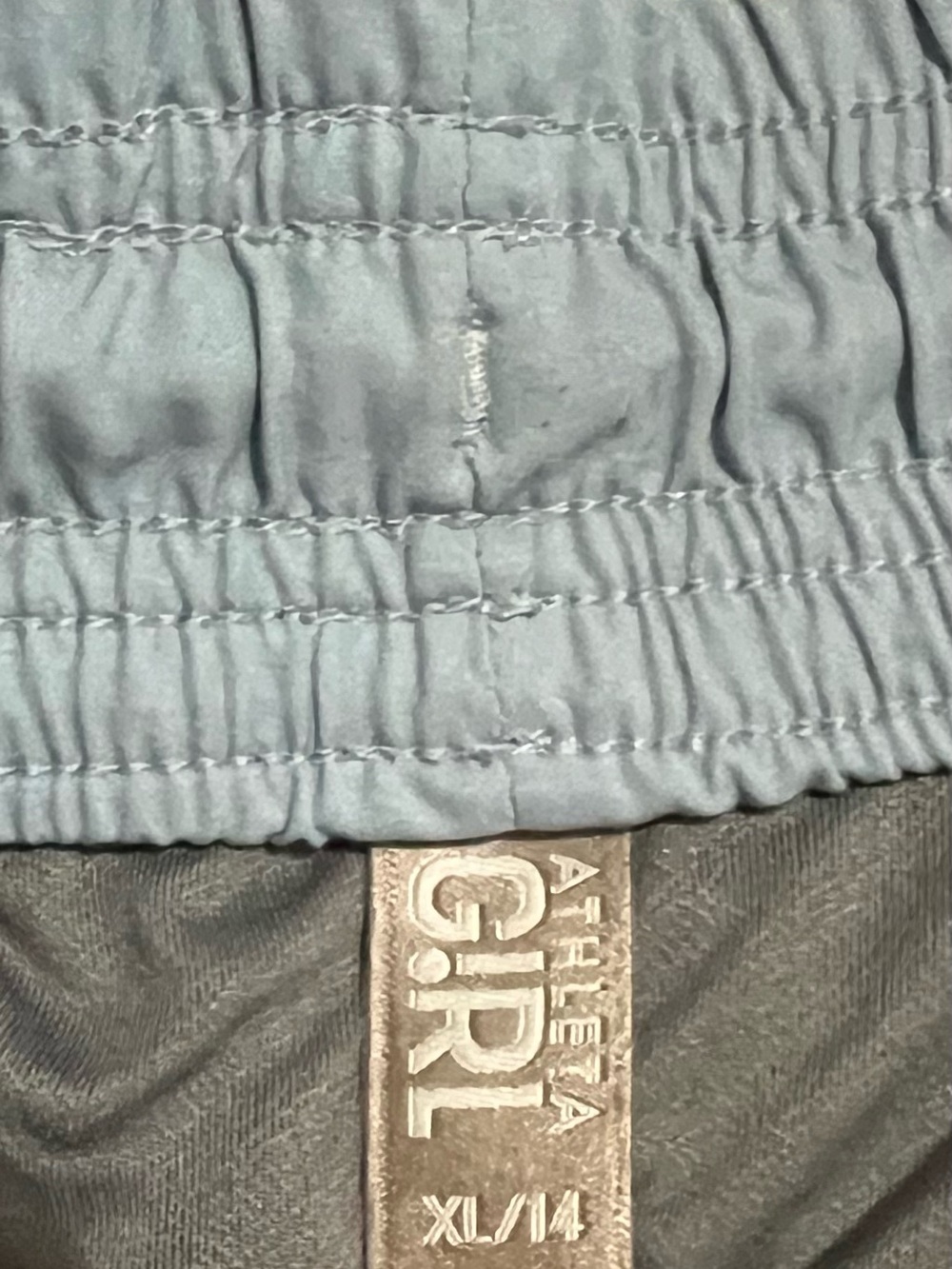 Athleta Girl Light Blue and Gray Active Shorts Set - Picture 4 of 5